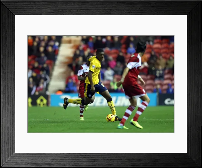 Framed Print : Brighton & Hove Albion vs. Middlesbrough: Away Game - December 14, 2013 (Season 2013-14) Framed Print : Brighton & Hove Albion vs. Middlesbrough: Away Game - December 14, 2013 (Season 2013-14)