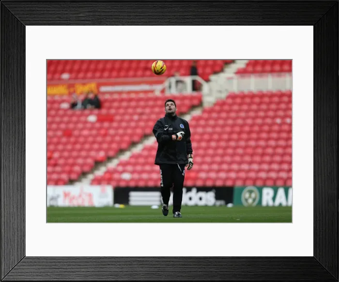 Framed Print : Middlesbrough vs. Brighton & Hove Albion: 2013-14 Away Game Framed Print : Middlesbrough vs. Brighton & Hove Albion: 2013-14 Away Game
