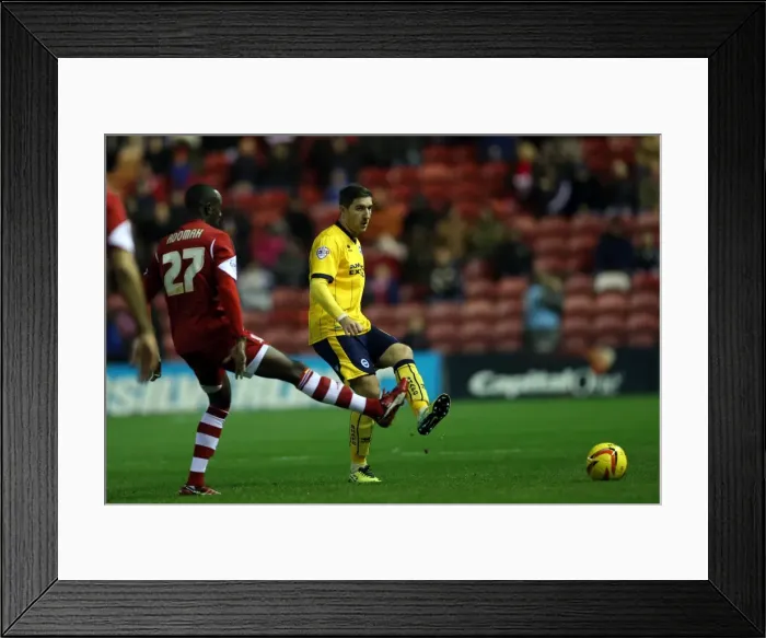 Framed Print : Brighton & Hove Albion vs. Middlesbrough: Away Game (December 14, 2013) Framed Print : Brighton & Hove Albion vs. Middlesbrough: Away Game (December 14, 2013)