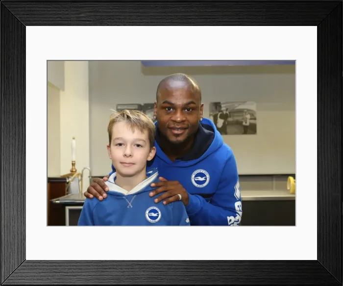 Framed Print : Young Seagulls of Brighton & Hove Albion FC Celebrate Christmas 2013