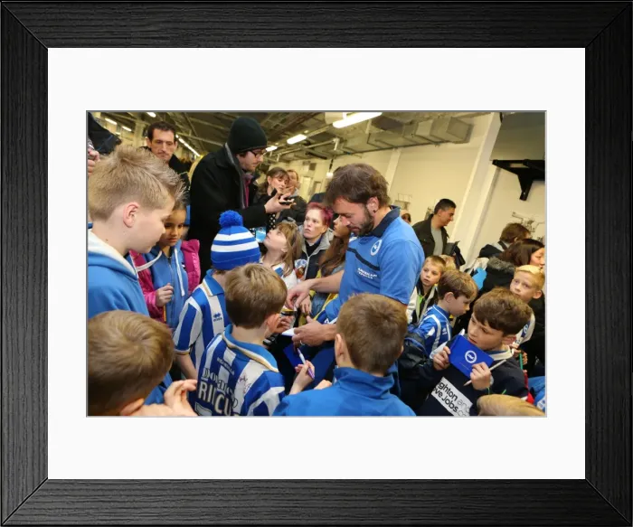 Framed Print : Brighton & Hove Albion FC: Young Seagulls Christmas Party 2013