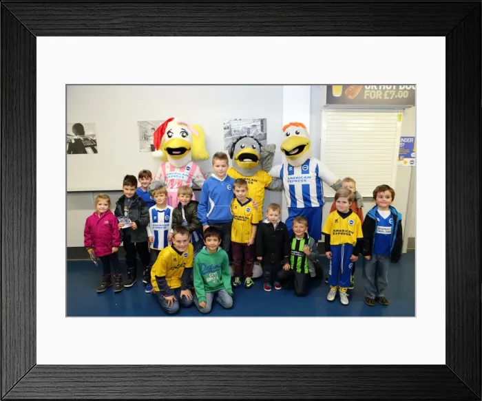 Framed Print : Young Brighton & Hove Albion FC Players Celebrate Christmas Party 2013: A Joyful Gathering of the Young Seagulls Framed Print : Young Brighton & Hove Albion FC Players Celebrate Christmas Party 2013: A Joyful Gathering of the Young Seagulls