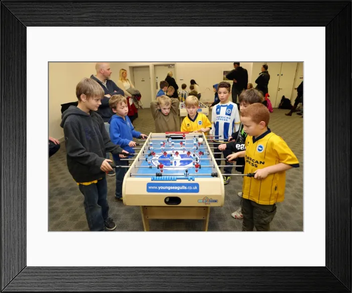 Framed Print : Brighton & Hove Albion FC: A Joyful Gathering of Young Seagulls at the 2013 Christmas Party Framed Print : Brighton & Hove Albion FC: A Joyful Gathering of Young Seagulls at the 2013 Christmas Party
