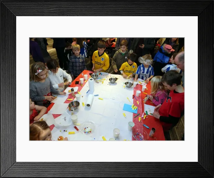 Framed Print : Young Seagulls Christmas Party 2013 at Brighton & Hove Albion FC Framed Print : Young Seagulls Christmas Party 2013 at Brighton & Hove Albion FC