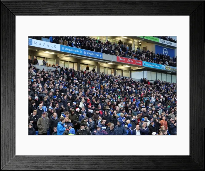 Framed Print : Brighton & Hove Albion vs. Huddersfield Town: Home Game - December 21, 2013 (Season 2013-14) Framed Print : Brighton & Hove Albion vs. Huddersfield Town: Home Game - December 21, 2013 (Season 2013-14)