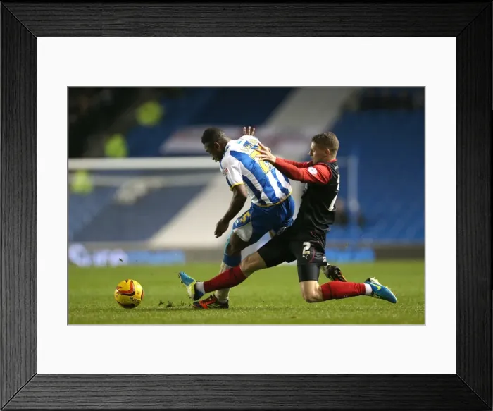 Framed Print : Brighton & Hove Albion vs. Huddersfield Town (21-12-2013) - Home Game, 2013-14 Season