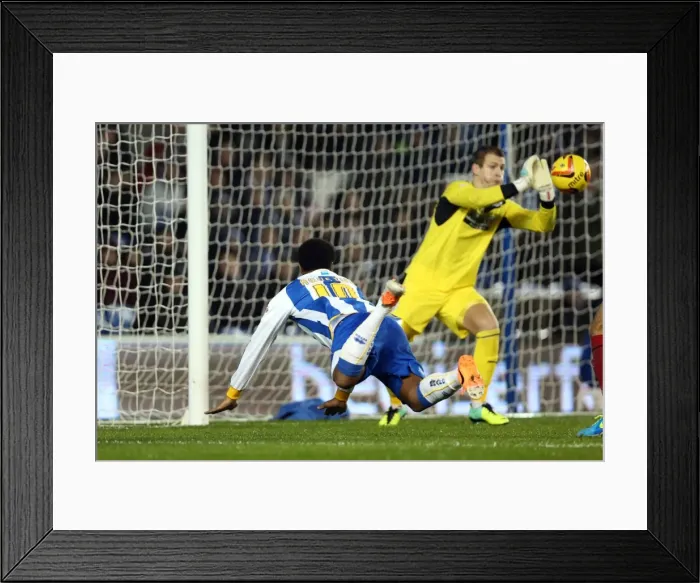 Framed Print : Brighton & Hove Albion vs. Huddersfield Town: Home Game, 21-12-2013 (Season 2013-14) Framed Print : Brighton & Hove Albion vs. Huddersfield Town: Home Game, 21-12-2013 (Season 2013-14)