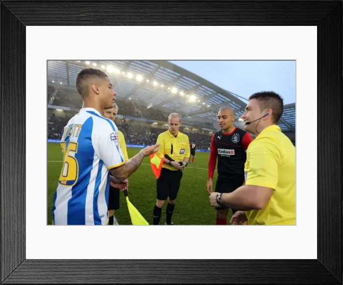 Framed Print : Brighton & Hove Albion vs. Huddersfield Town: Home Game, 12-21-2013 (Premier League, 2013-14 Season)