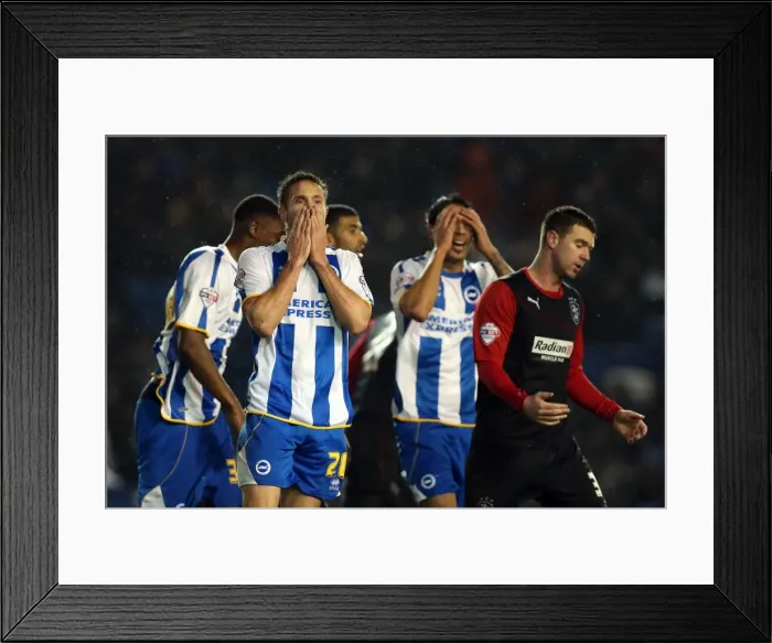 Framed Print : Brighton & Hove Albion vs. Huddersfield Town: Home Game (December 2013) Framed Print : Brighton & Hove Albion vs. Huddersfield Town: Home Game (December 2013)
