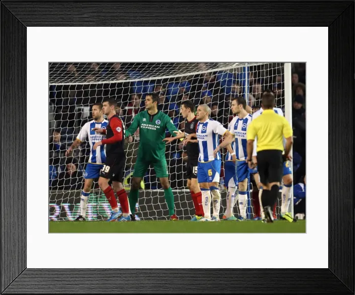 Framed Print : Brighton & Hove Albion vs. Huddersfield Town: Home Game - December 21, 2013