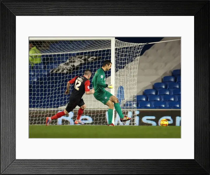 Framed Print : Brighton & Hove Albion vs. Huddersfield Town: Home Game - December 21, 2013