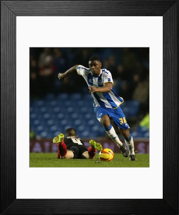 Framed Print : Brighton & Hove Albion vs. Huddersfield Town (21-12-2013) - A Home Game from the 2013-14 Season Framed Print : Brighton & Hove Albion vs. Huddersfield Town (21-12-2013) - A Home Game from the 2013-14 Season