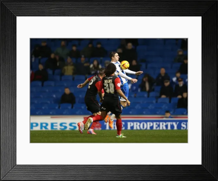 Framed Print : Brighton & Hove Albion vs. Huddersfield Town: Home Game - 21-12-2013, 2013-14 Season
