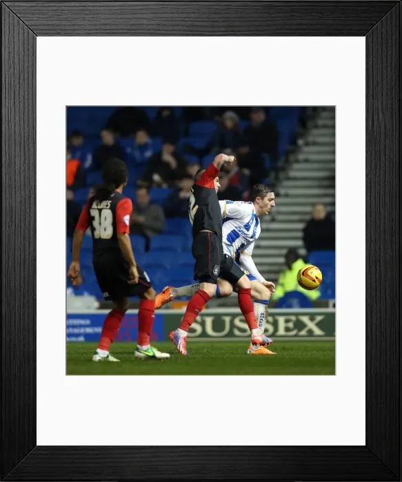 Framed Print : Brighton & Hove Albion vs. Huddersfield Town: Home Game, 2013-14 Season (21-12-2013)