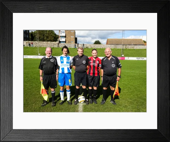 Framed Print : Brighton & Hove Albion Women's Football: 2013-14 Season - Lewes Match Framed Print : Brighton & Hove Albion Women's Football: 2013-14 Season - Lewes Match