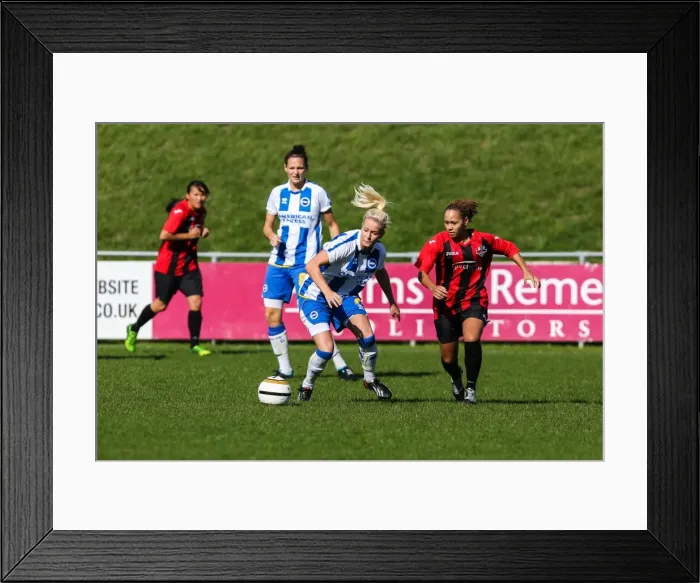Framed Print : Brighton & Hove Albion Women vs Lewes: 2013-14 Season Framed Print : Brighton & Hove Albion Women vs Lewes: 2013-14 Season