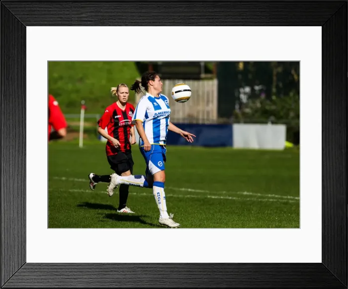Framed Print : Brighton & Hove Albion Women's Football: 2013-14 Season - Lewes Match Framed Print : Brighton & Hove Albion Women's Football: 2013-14 Season - Lewes Match