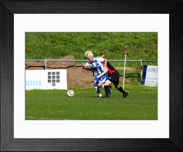 Framed Print : Brighton & Hove Albion Women's Football: 2013-14 Season - Lewes Match Framed Print : Brighton & Hove Albion Women's Football: 2013-14 Season - Lewes Match