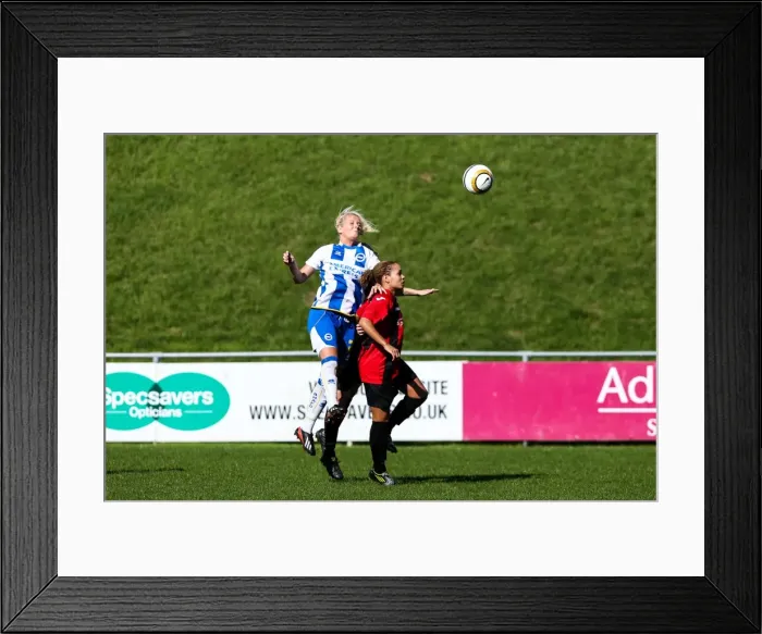 Framed Print : Brighton & Hove Albion Women's Football: 2013-14 Season - Lewes Matches