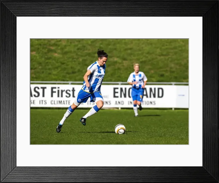 Framed Print : Brighton & Hove Albion Women's Football: 2013-14 Season - Lewes Match