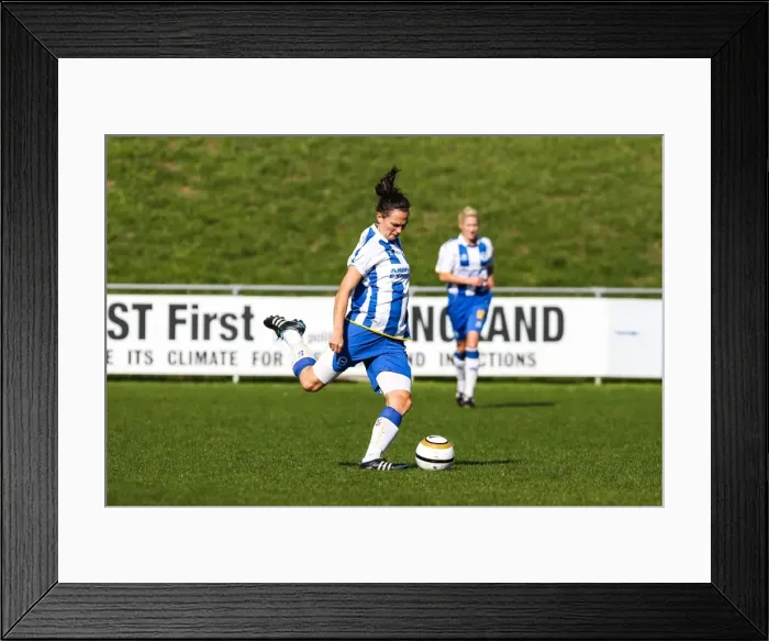 Framed Print : Brighton & Hove Albion Women's Football: 2013-14 Season - Lewes Match Framed Print : Brighton & Hove Albion Women's Football: 2013-14 Season - Lewes Match