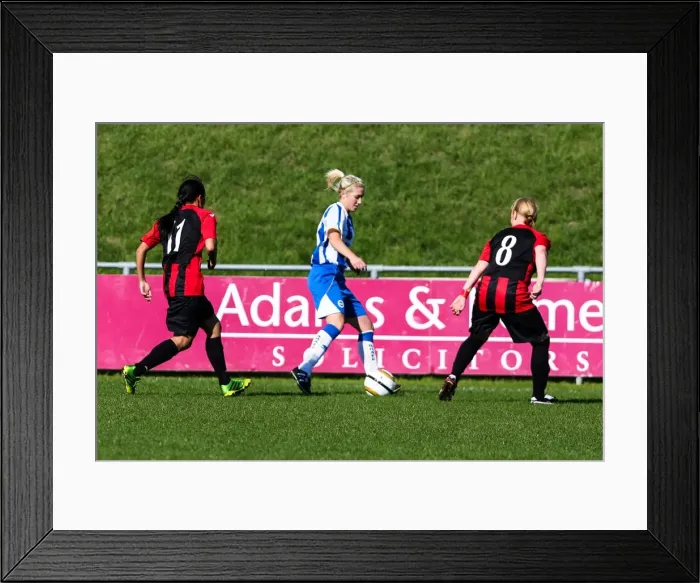 Framed Print : Brighton & Hove Albion Women's Football: 2013-14 Season - Lewes Match Framed Print : Brighton & Hove Albion Women's Football: 2013-14 Season - Lewes Match