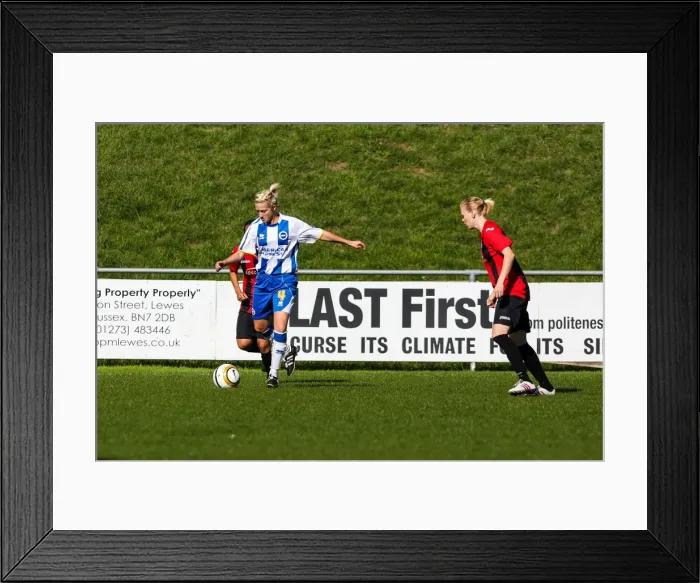 Framed Print : Brighton & Hove Albion Women's Football: 2013-14 Season - Lewes Matches Framed Print : Brighton & Hove Albion Women's Football: 2013-14 Season - Lewes Matches