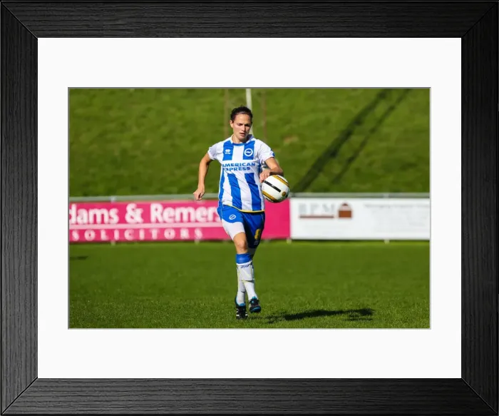 Framed Print : Brighton & Hove Albion Women's Football: 2013-14 Season - Lewes Match Framed Print : Brighton & Hove Albion Women's Football: 2013-14 Season - Lewes Match
