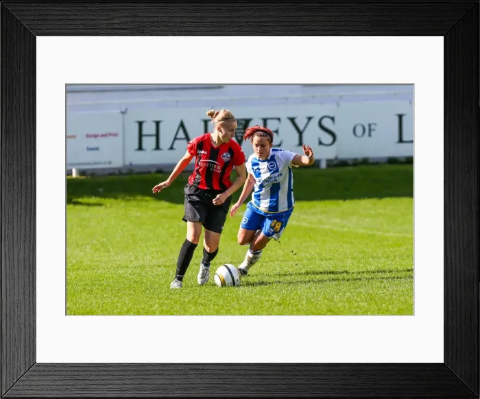 Framed Print : Brighton & Hove Albion Women's Football: 2013-14 Season - Lewes Match Framed Print : Brighton & Hove Albion Women's Football: 2013-14 Season - Lewes Match