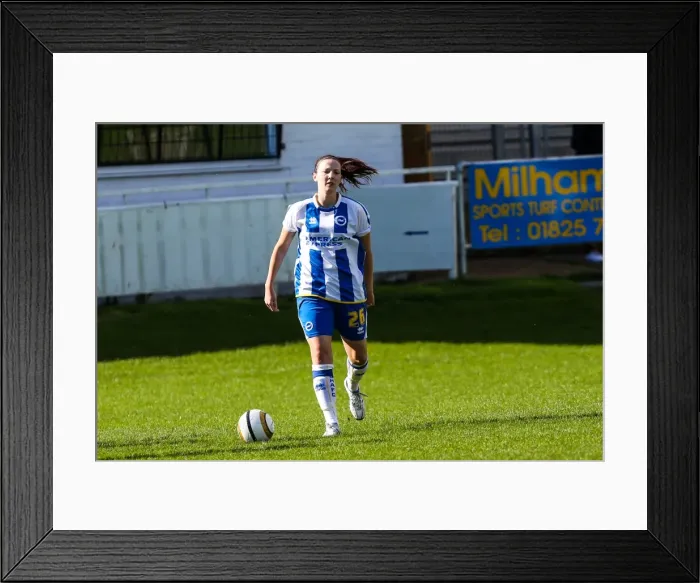 Framed Print : Brighton & Hove Albion Women's Football: 2013-14 Season - Lewes Match