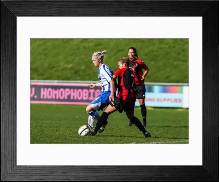 Framed Print : Brighton & Hove Albion Women's Football: 2013-14 Season - Lewes Match Framed Print : Brighton & Hove Albion Women's Football: 2013-14 Season - Lewes Match
