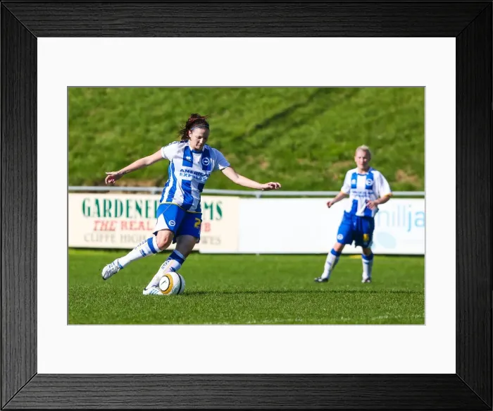 Framed Print : Brighton & Hove Albion Women's Football: 2013-14 Season - Lewes Match