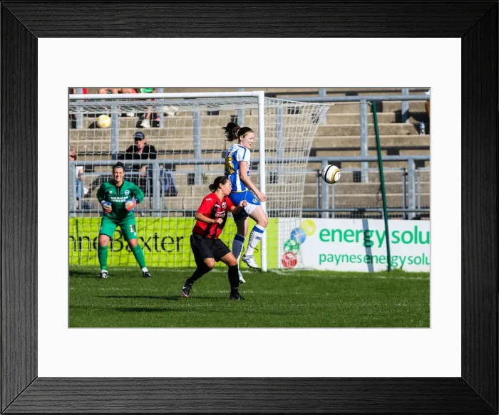Framed Print : Brighton & Hove Albion Women's Football: 2013-14 Season - Lewes Matches