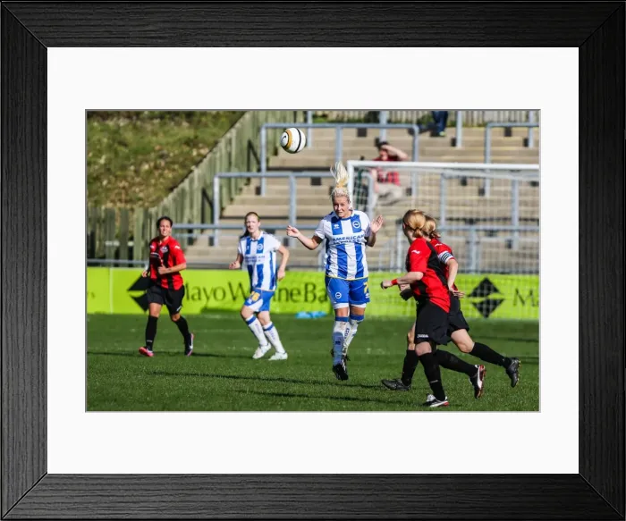 Framed Print : Brighton & Hove Albion Women vs. Lewes: A Historic Clash in the 2013-14 Season - Brighton And Hove Albion FC Framed Print : Brighton & Hove Albion Women vs. Lewes: A Historic Clash in the 2013-14 Season - Brighton And Hove Albion FC