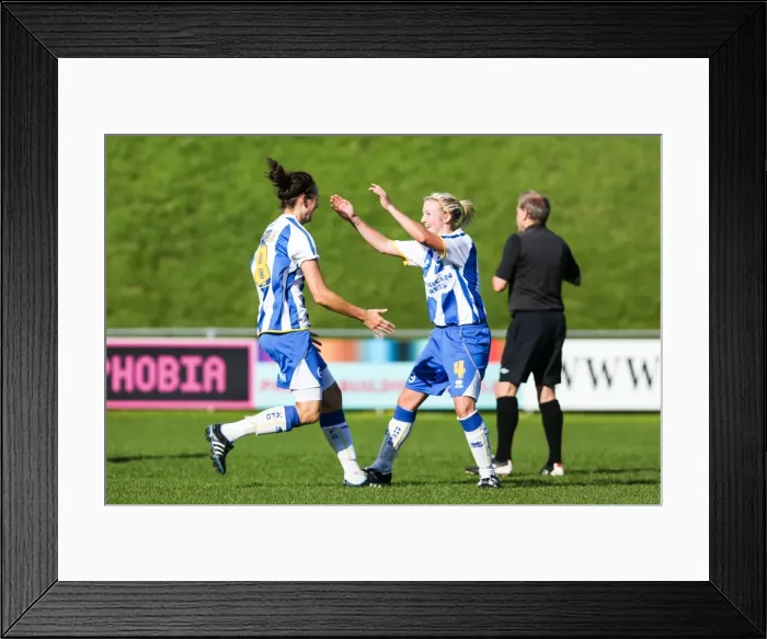 Framed Print : Brighton & Hove Albion Women's Football: 2013-14 Season - Lewes Match
