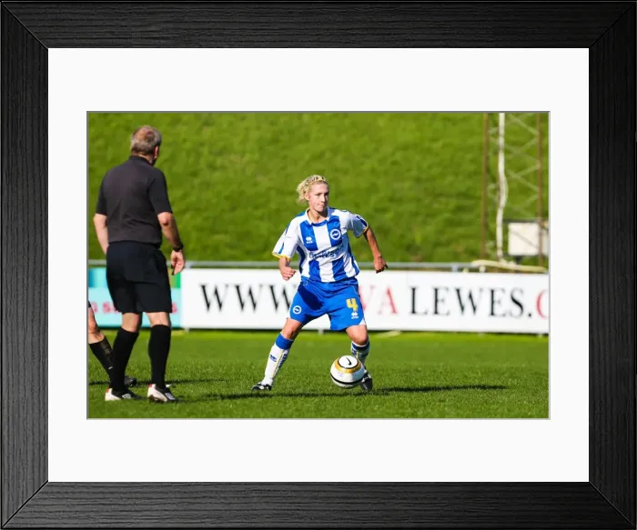Framed Print : Brighton & Hove Albion Women's Football: 2013-14 Season - Lewes Match Framed Print : Brighton & Hove Albion Women's Football: 2013-14 Season - Lewes Match