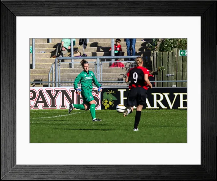 Framed Print : Brighton & Hove Albion Women's Football: 2013-14 Season - Lewes Match Framed Print : Brighton & Hove Albion Women's Football: 2013-14 Season - Lewes Match