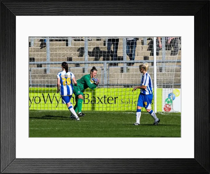 Framed Print : Brighton & Hove Albion Women's Football: 2013-14 Season - Lewes Match Framed Print : Brighton & Hove Albion Women's Football: 2013-14 Season - Lewes Match
