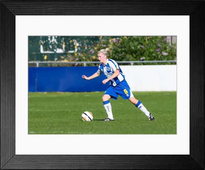 Framed Print : Brighton & Hove Albion Women's Football: 2013-14 Season - Lewes Match Framed Print : Brighton & Hove Albion Women's Football: 2013-14 Season - Lewes Match
