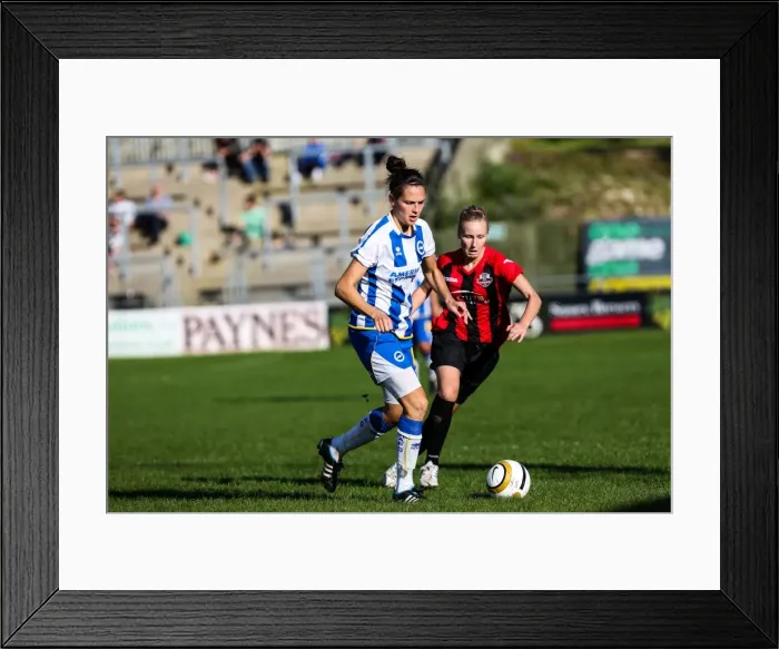 Framed Print : Brighton & Hove Albion Women's Football: 2013-14 Season - Lewes Match Framed Print : Brighton & Hove Albion Women's Football: 2013-14 Season - Lewes Match