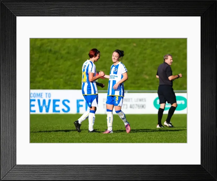 Framed Print : Brighton & Hove Albion Women's Football: 2013-14 Season - Lewes Match Framed Print : Brighton & Hove Albion Women's Football: 2013-14 Season - Lewes Match
