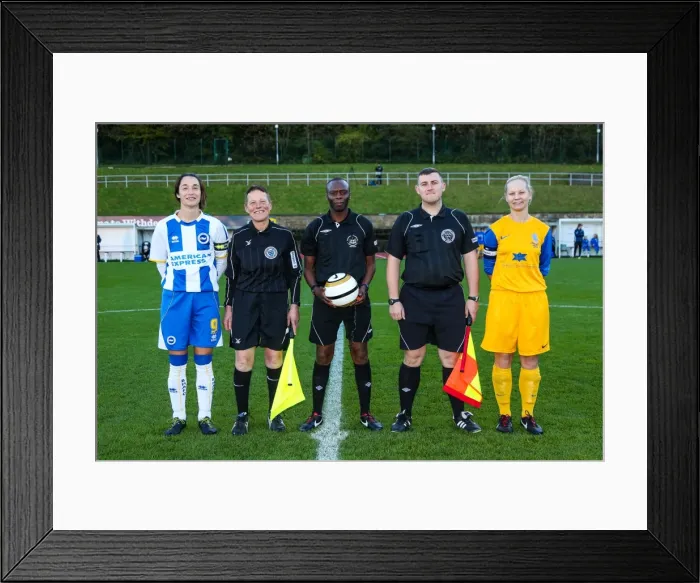 Framed Print : Brighton & Hove Albion Women vs. Gillingham: 2013-14 Season Match Framed Print : Brighton & Hove Albion Women vs. Gillingham: 2013-14 Season Match