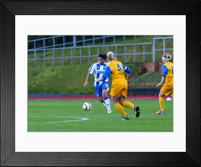 Framed Print : Brighton & Hove Albion Women vs. Gillingham: 2013-14 Season Match Framed Print : Brighton & Hove Albion Women vs. Gillingham: 2013-14 Season Match