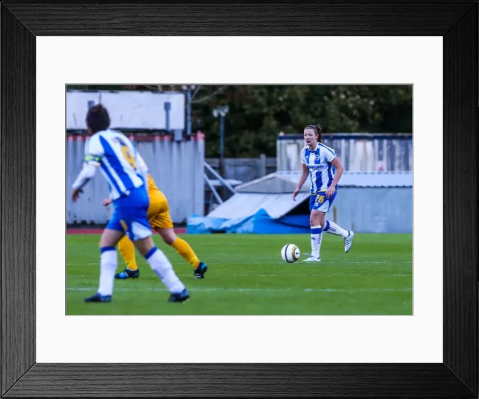 Framed Print : Brighton & Hove Albion Women vs. Gillingham: 2013-14 Season Match Framed Print : Brighton & Hove Albion Women vs. Gillingham: 2013-14 Season Match