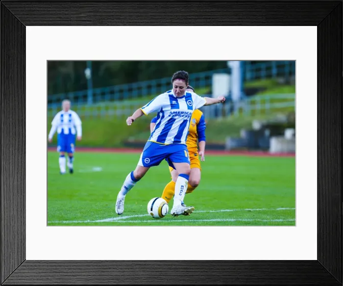 Framed Print : Brighton & Hove Albion Women vs. Gillingham: 2013-14 Season Match Framed Print : Brighton & Hove Albion Women vs. Gillingham: 2013-14 Season Match