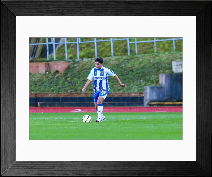 Framed Print : Brighton & Hove Albion vs Gillingham: 2013-14 Women's Football Match Framed Print : Brighton & Hove Albion vs Gillingham: 2013-14 Women's Football Match