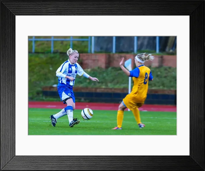 Framed Print : Brighton & Hove Albion Women vs. Gillingham: 2013-14 Season - A Highlight from Brighton And Hove Albion's Women's Matches Framed Print : Brighton & Hove Albion Women vs. Gillingham: 2013-14 Season - A Highlight from Brighton And Hove Albion's Women's Matches