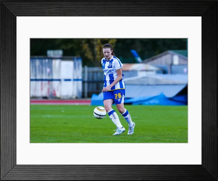 Framed Print : Brighton & Hove Albion Women vs. Gillingham: 2013-14 Season Match Framed Print : Brighton & Hove Albion Women vs. Gillingham: 2013-14 Season Match