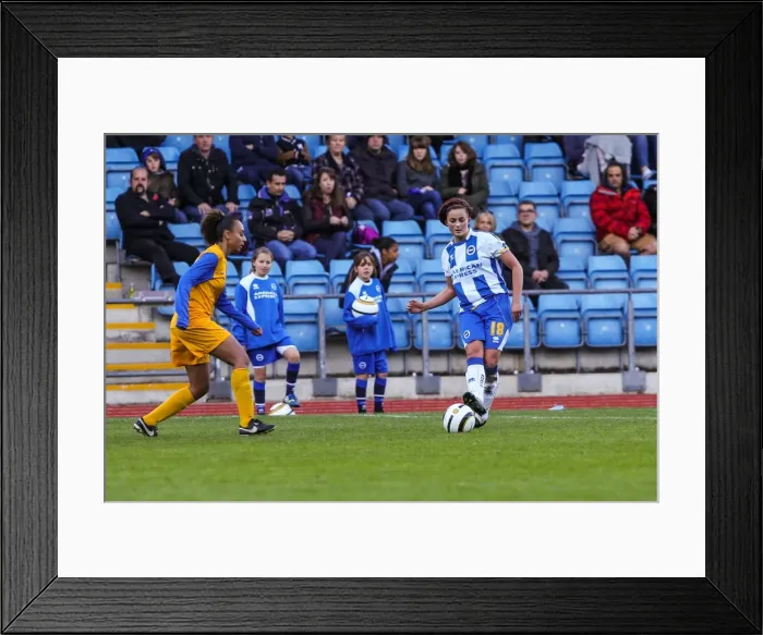 Framed Print : Brighton & Hove Albion Women vs. Gillingham: 2013-14 Season Match Framed Print : Brighton & Hove Albion Women vs. Gillingham: 2013-14 Season Match