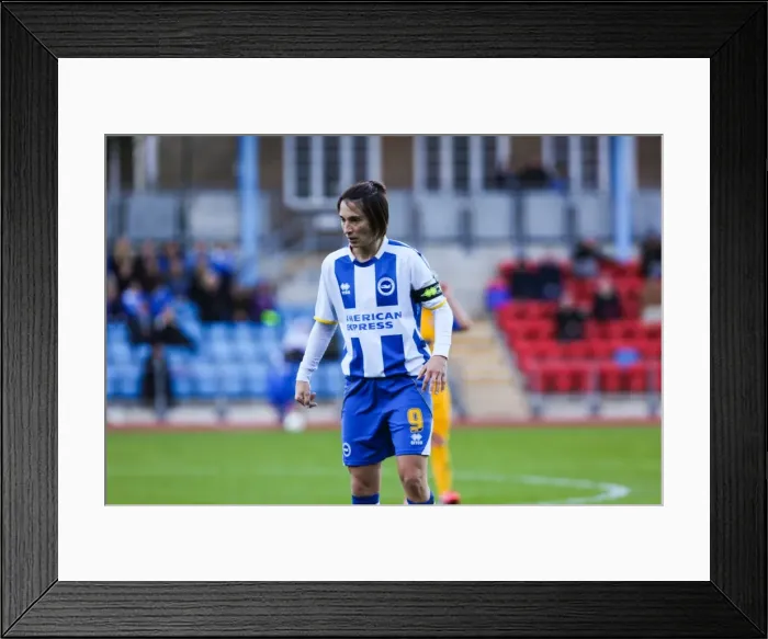 Framed Print : Brighton & Hove Albion Women vs. Gillingham: 2013-14 Season - A Battle on the Field Framed Print : Brighton & Hove Albion Women vs. Gillingham: 2013-14 Season - A Battle on the Field